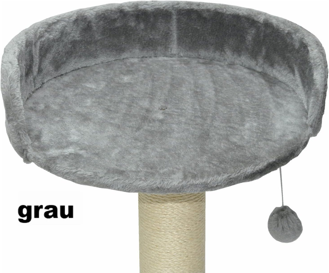 nanook Kratzbaum Liegeplatz Top für kräftige Katzen - Grösse XXL - 46 cm Ø - hellrau hellgrau, hellg