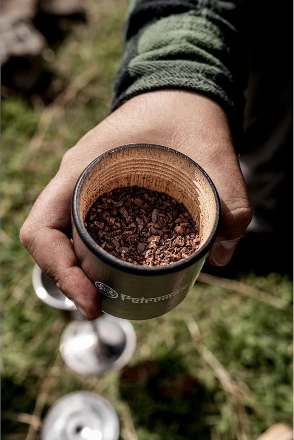 Petromax Handkaffeemühle Mahlwerk aus Gusseisen Mahlgrad einstellbar in 5 Stufen