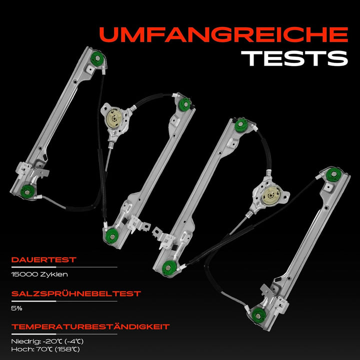 Frankberg 2x Fensterheber Fensterhebermechanik Vorne 80771AV611, 80770AV601 | Kompatibel mit Primera