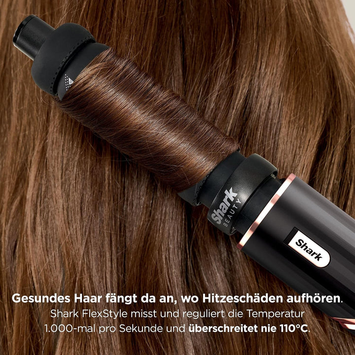 Shark FlexStyle 3-in-1 Luftstyler & Haartrockner, Auto-Wrap-Lockenaufsatz, Ovalbürste, Konzentrator,