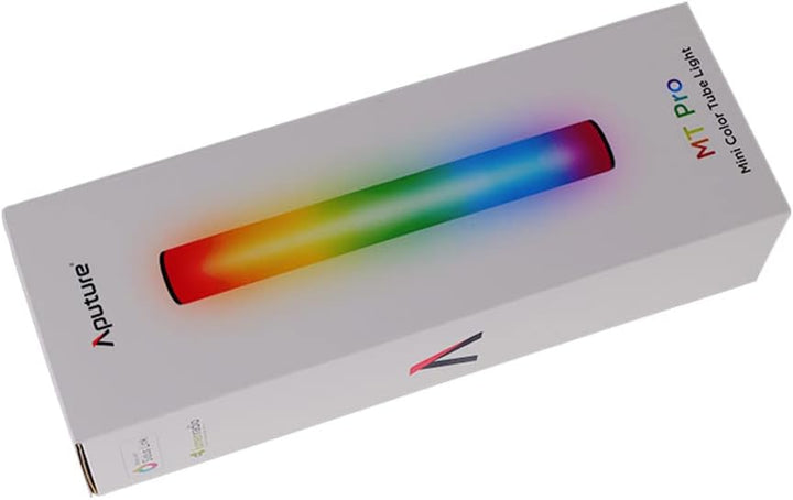 Aputure MT Pro Mini Tube LED-Licht 614 Lux bei 0,5 m (6500 K), eingebauter Lithium-Polymer-Akku für