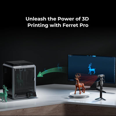 Creality 3D-Scanner CR-Scan Ferret Pro für 3D-Druck, Upgrade-Handscanner mit kabellosem Scannen, Ant