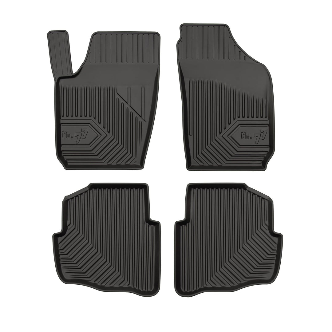 FROGUM No.77 Gummimatten Ganzjahresset von Auto Fussmatten Autofussmatten für Skoda Fabia I 1999-200