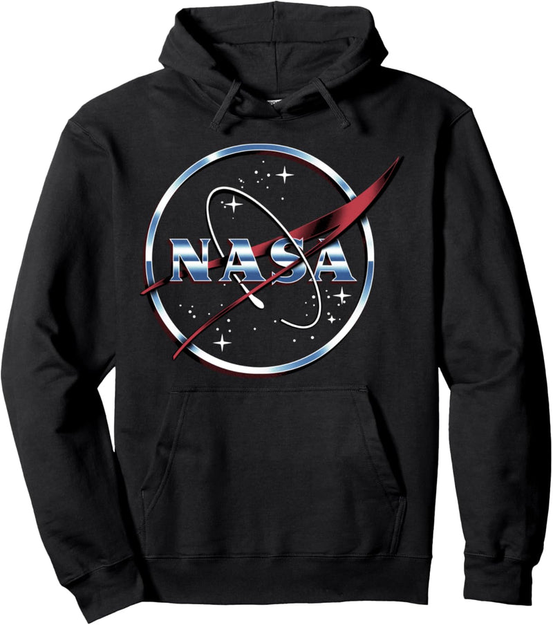 NASA Chrome Classic Space Logo Pullover Hoodie