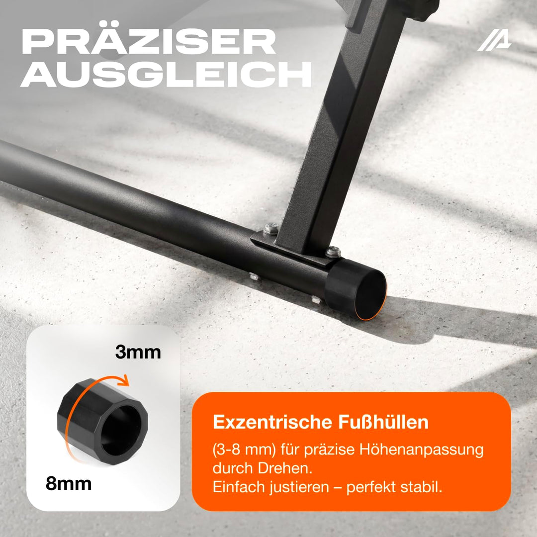 Parex Klappbarer Power Tower – 4-in-1 Klimmzugstange freistehend & Dip Station, Höhenverstellbare Kr
