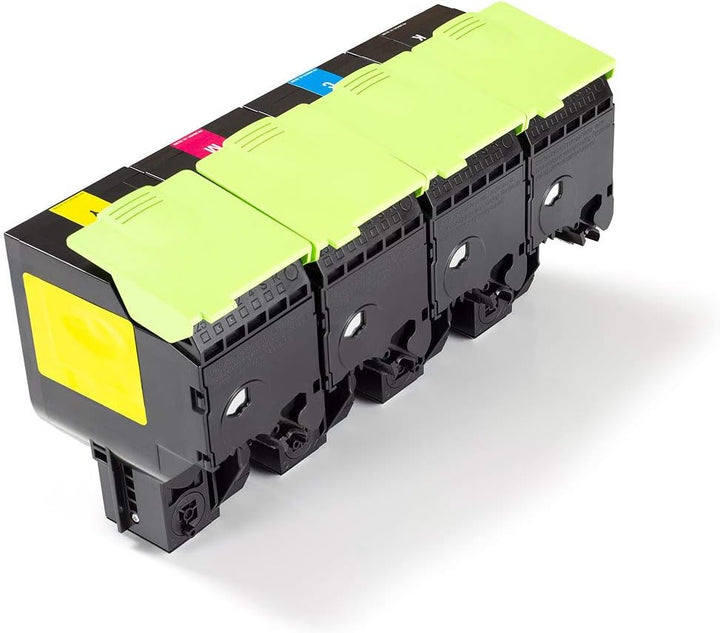 Green2Print Toner Toner-Set, 4 Kartuschen 1x 3000, 3X 2300 Seiten passend für Lexmark CX317DN, CX417