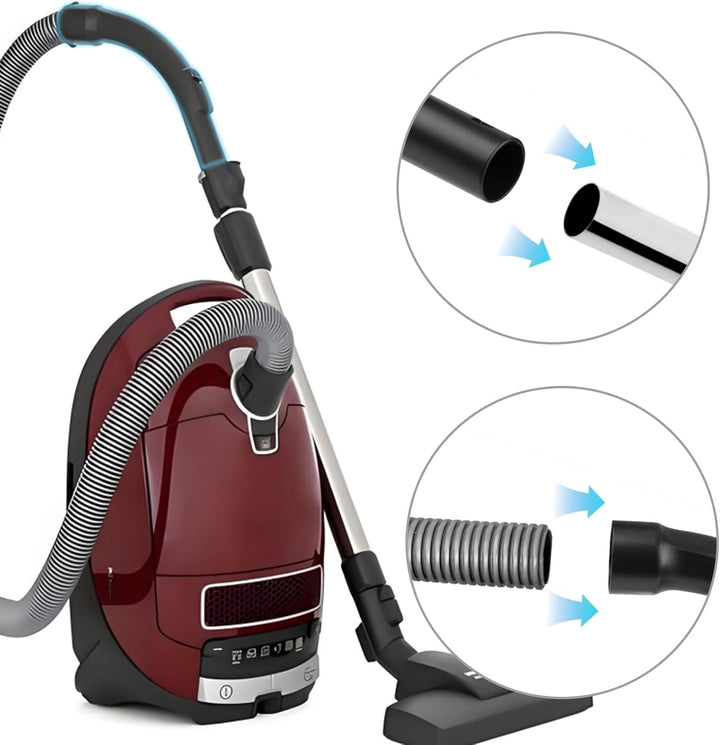 Handgriff für Miele Staubsauger – Griffrohr mit 35 mm Rohranschluss, Kompatibel mit Miele C1 C3 S2 S