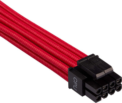 Corsair Premium Sleeved Netzteil Starter-Kabel-Set Typ4 (Generation 4-Serie) Rot Starter-Set Rot, St