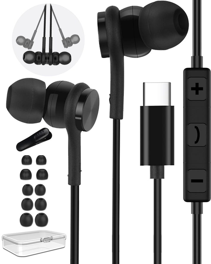 USB C Kopfhörer für Samsung Galaxy S25 S24 S23 S22 Ultra A56 A55 iPhone17 16 15 Pro Max, Magnetic in