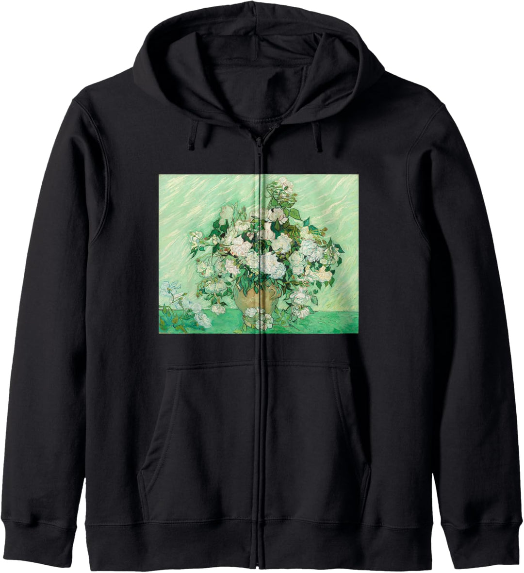 Vincent van Gogh Vase der Rosen-Kunst Kapuzenjacke
