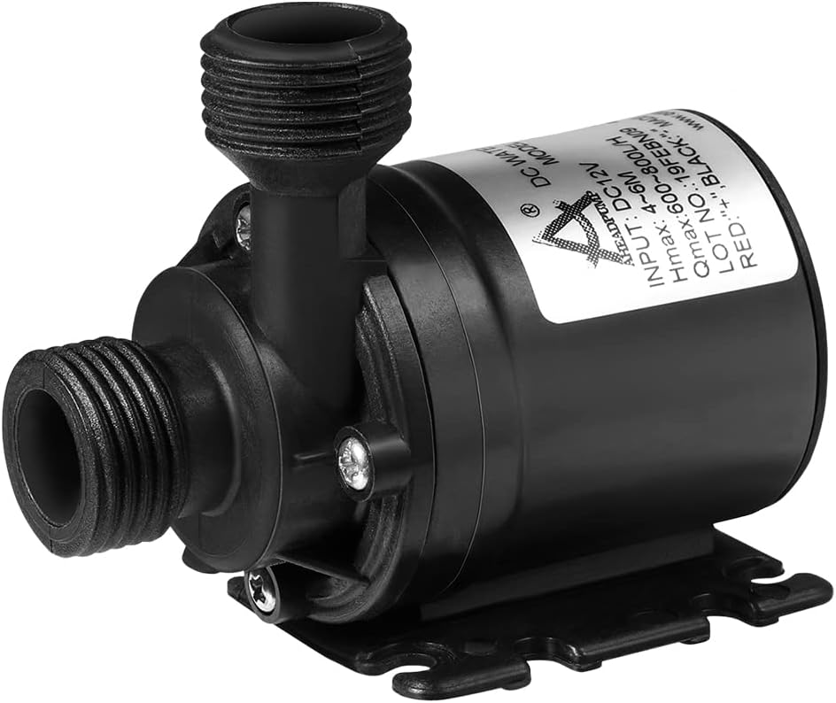 UEETEK DC 12V 800L / H 5M Brushless Tauchwasserpumpe für Brunnenpool Solarumlaufsystem Wasserzirkula