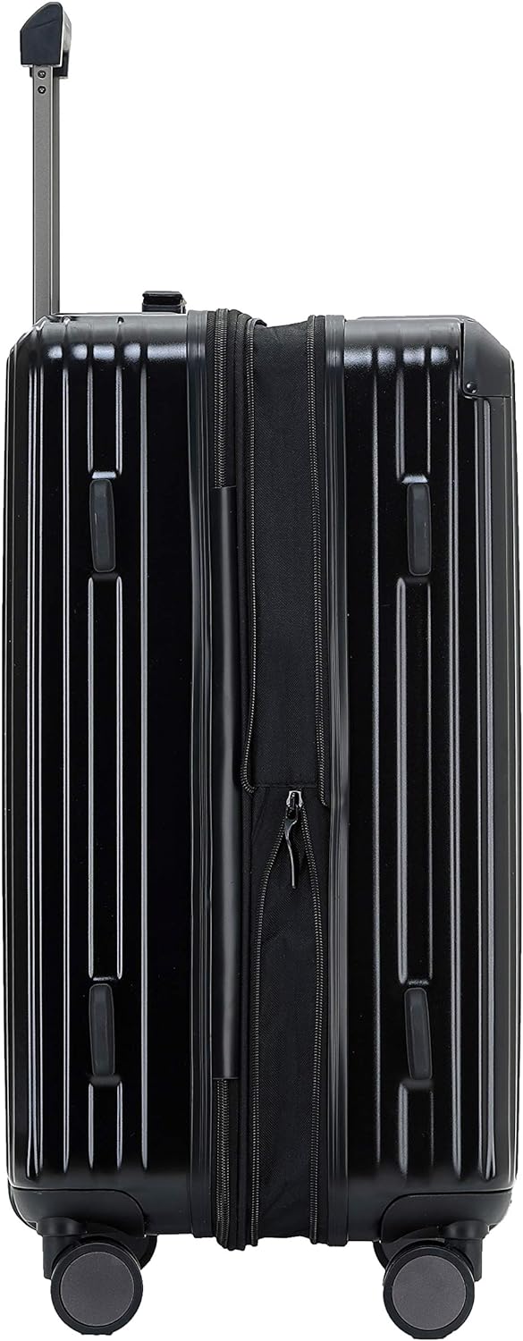 Münicase M816 TSA-Schloss Koffer Reisekoffer Trolley Kofferset Hardschale Boardcase Handgepäck (Schw