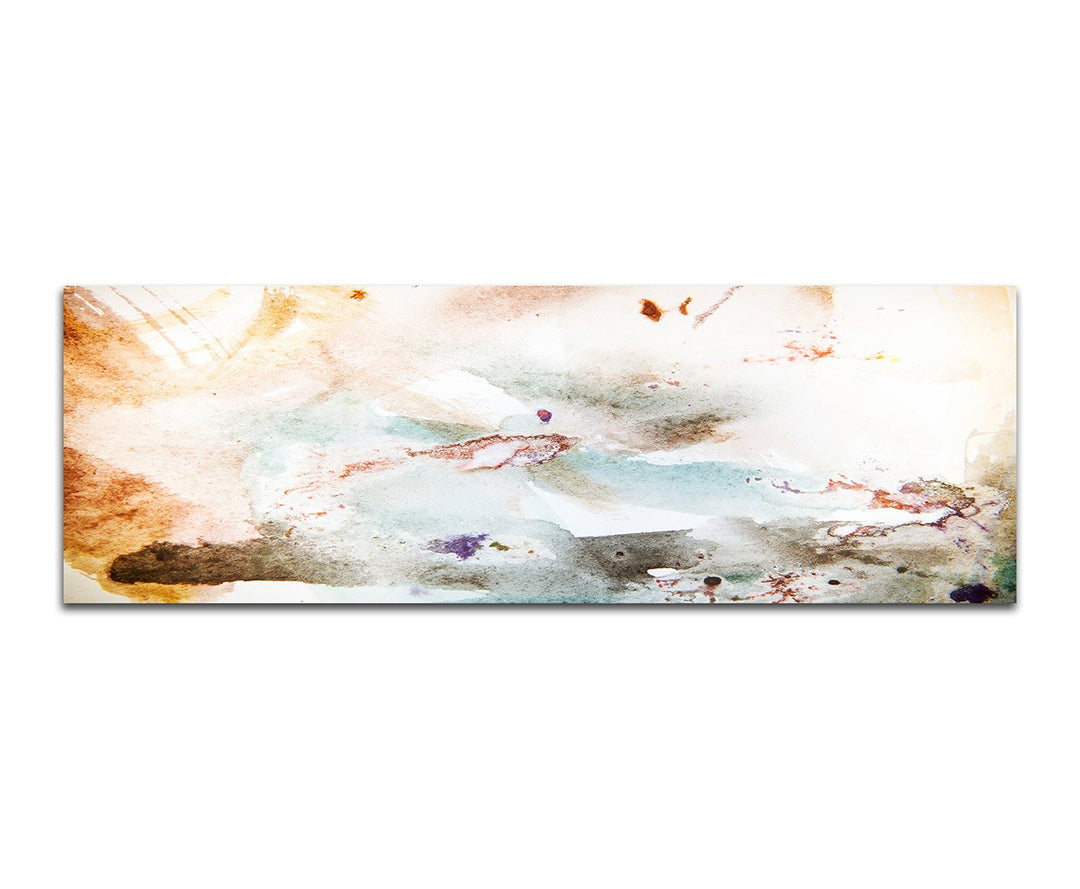 Paul Sinus Art Panoramabild auf Leinwand und Keilrahmen 150x50cm Malerei Hintergrund abstrakt Grunge