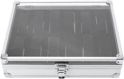 Sutinna Aluminium-Uhrenbox, multifunktionale Schmuckschatulle Uhren-Aufbewahrungsbox, Uhrenbox, für