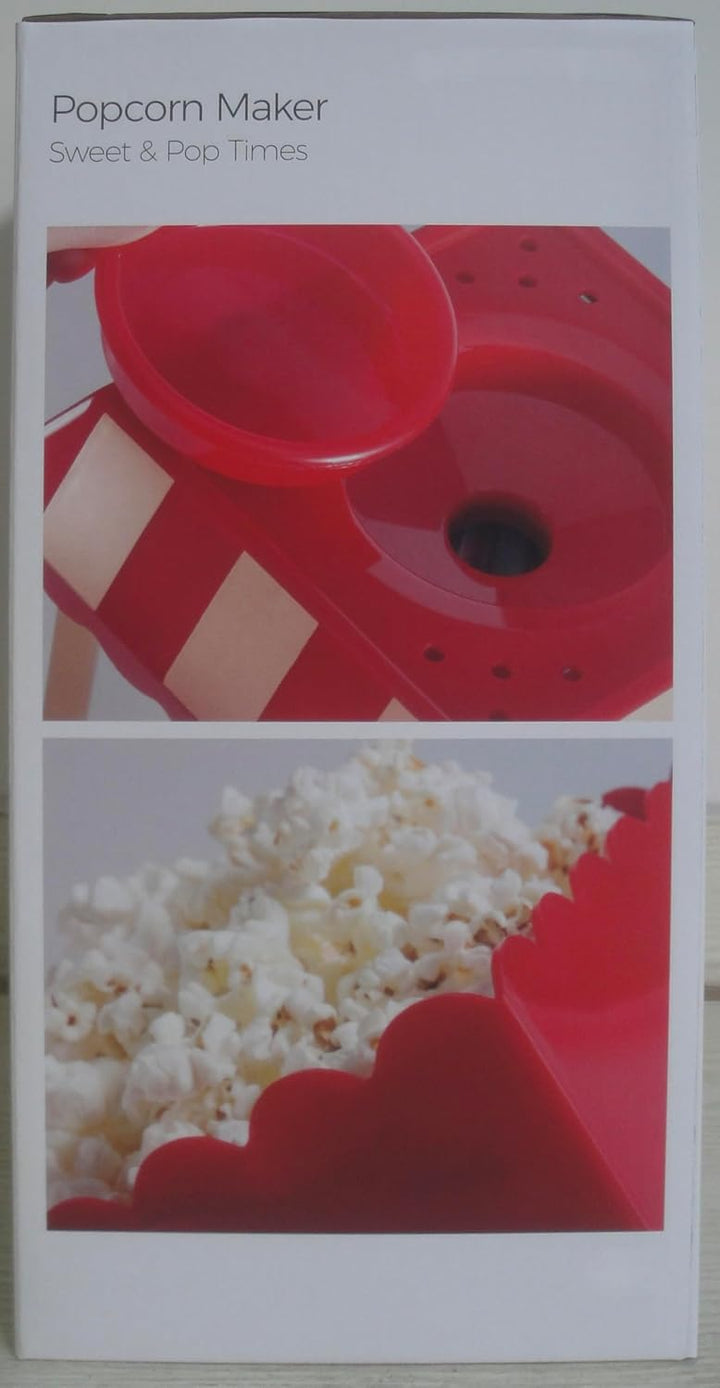Popcornmaschine mit Heissluft + Dosierer und Behälter – ohne Fett und ohne Öl – Popcorn-Maschine Hau