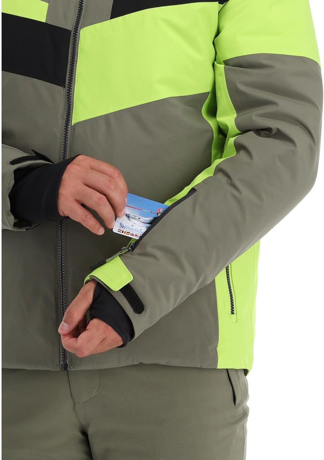 CMP Herren Herrenjacke mit Fester Kapuze skijacke 52 Khaki, 52 Khaki