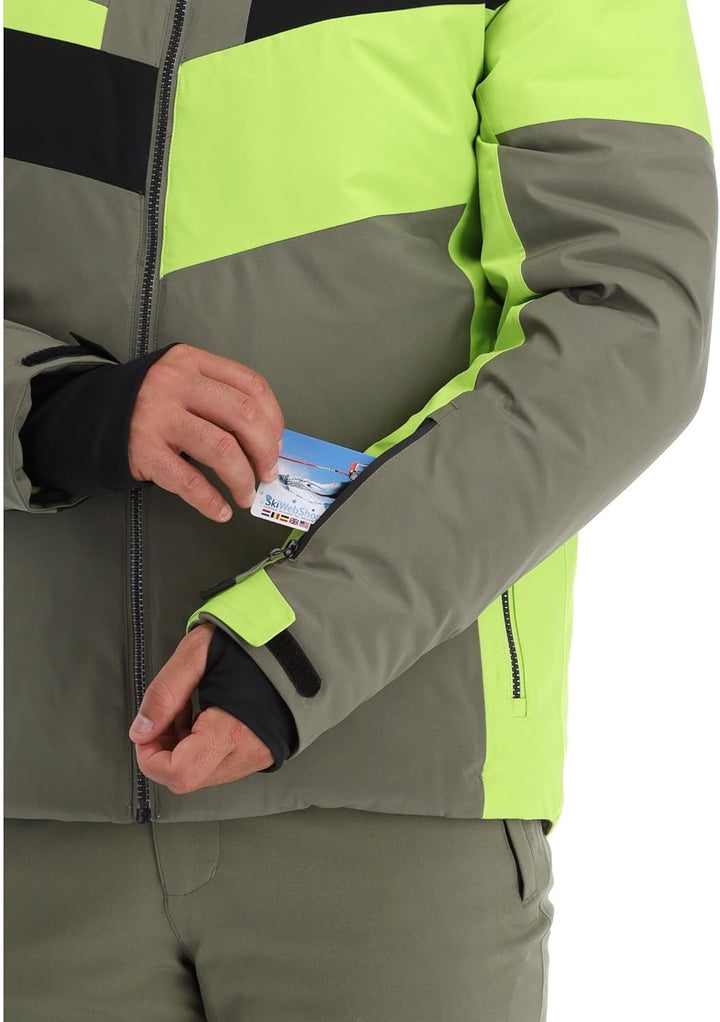 CMP Herren Herrenjacke mit Fester Kapuze skijacke 52 Khaki, 52 Khaki