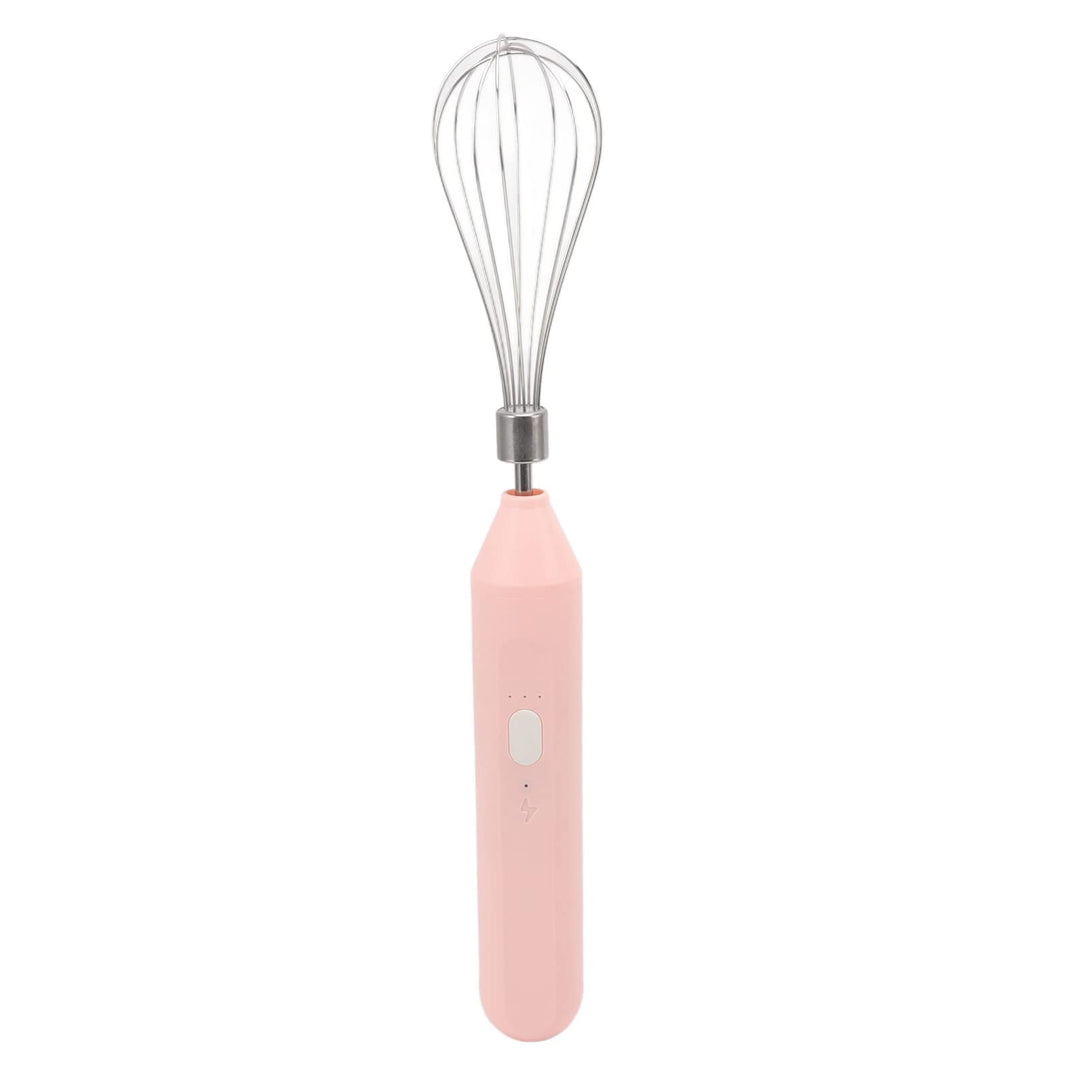 Handheld USB Lade Elektrische Schneebesen Tragbare Edelstahl Milchaufschäumer Küche Bar Liefert (Ros