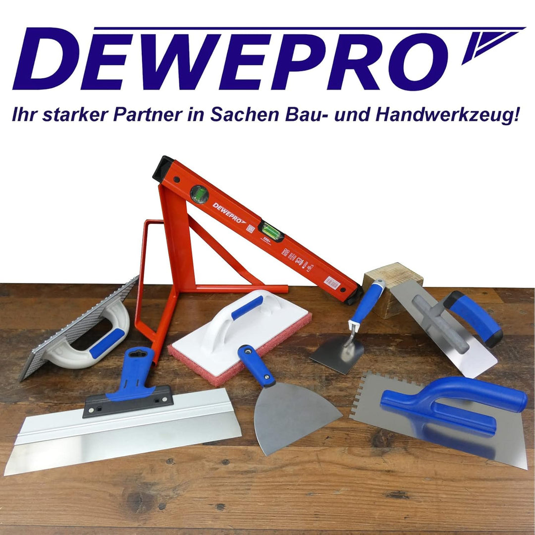 DEWEPRO® Aluminium 90° Bauwinkel 150x80cm extra stabil mit Strebe - Maurerwinkel - Messwinkel - Prof