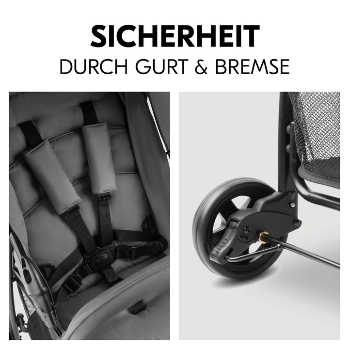 hauck Buggy Sport, Ultra Leicht - nur 5,9 kg, für Kinder bis 15 kg, Klein Zusammenklappbar, Reisebug