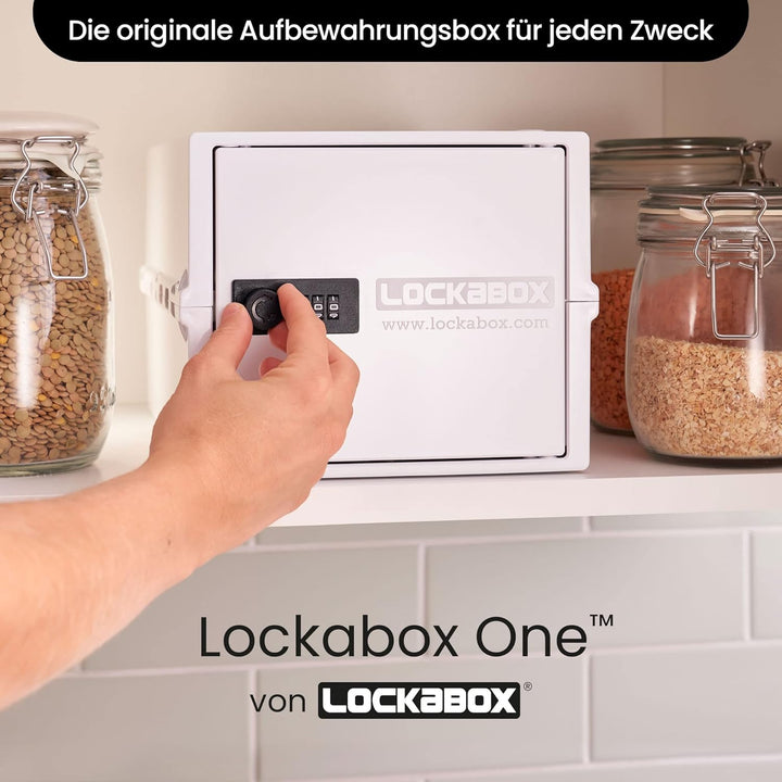 Lockabox One™ | Kompakte Abschliessbare Box aus Polycarbonat mit Zahlenschloss für mehr Sicherheit z