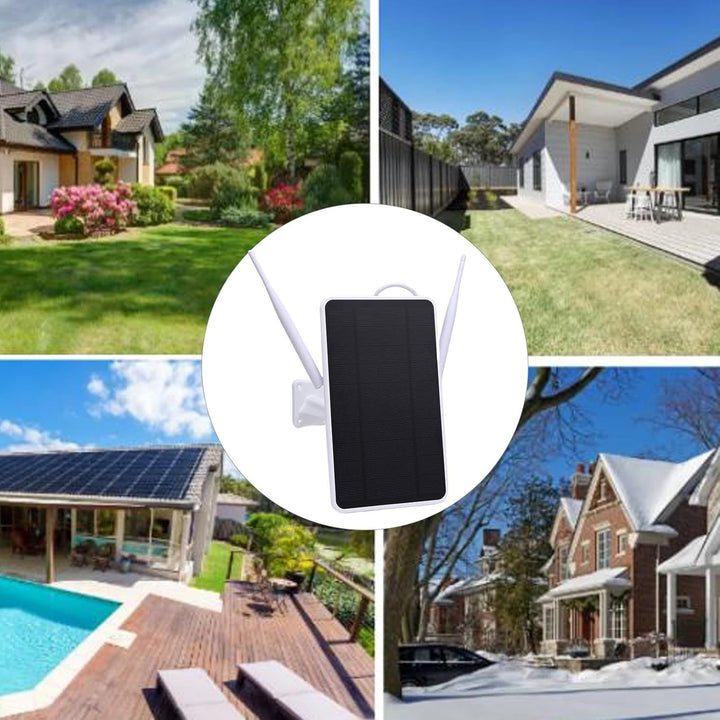 ASHATA 6W Solar Betrieben 4G LTE -Modemrouter, WLAN -Router Repeater Im Freien mit SIM Kartensteckpl