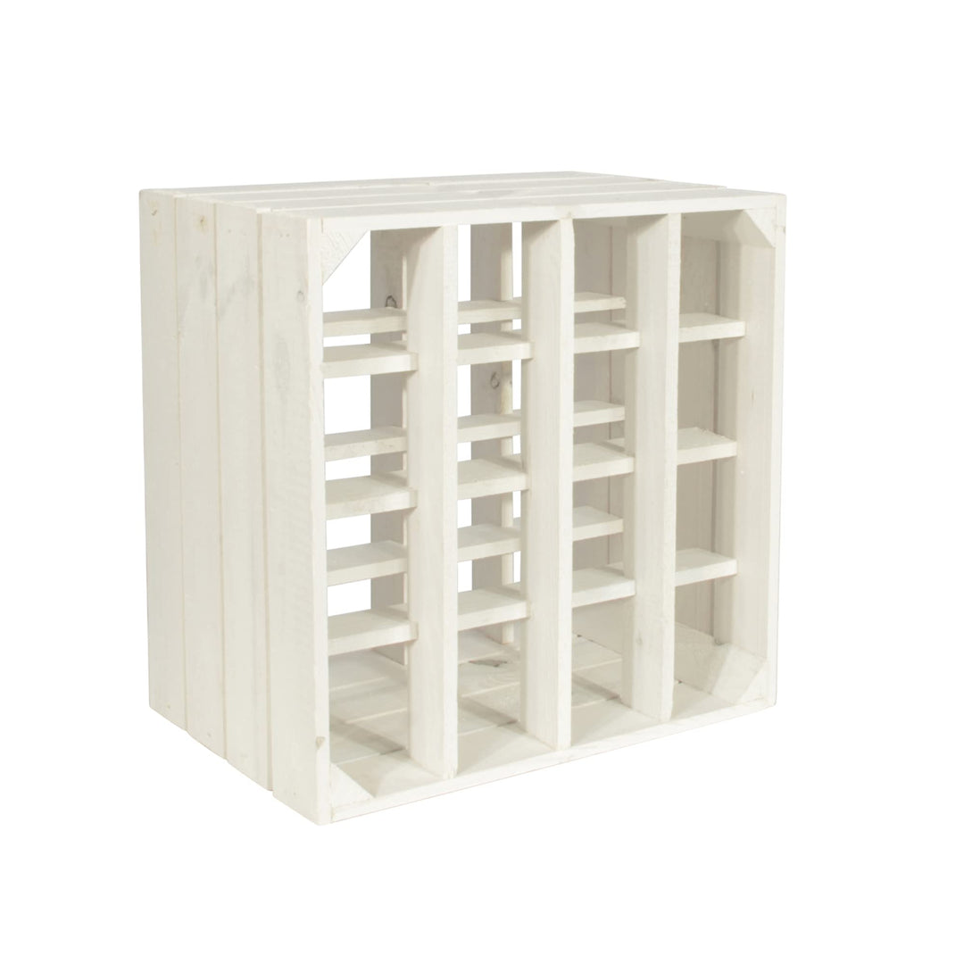 CHICCIE Weinregal Wino aus Holz - Weiss + Regal Holzkiste 1 +