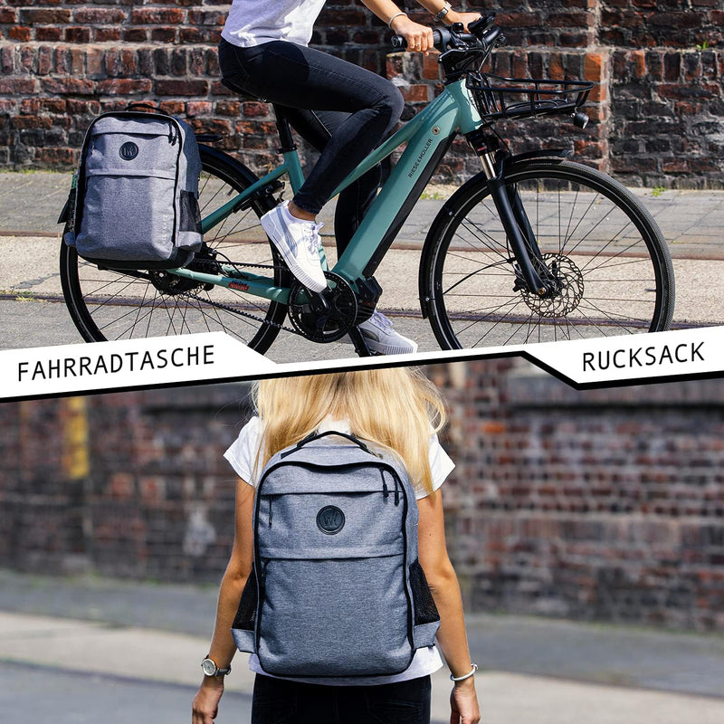 Wildkatz Felis Small- Fahrradtasche und Rucksack 20 Liter - inklusive wasserdichtem Regencape - Gepä