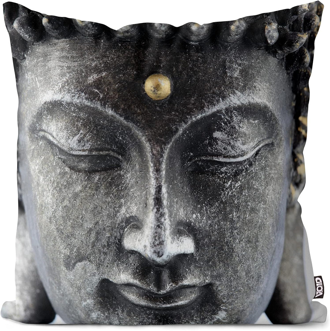 VOID Buddha Statue Stein Zen Kissenbezug Kissenhülle Sofakissen Kissen Deko Outdoor-Kissen Dekokisse