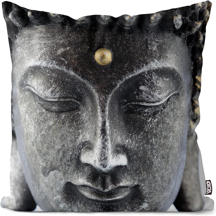 VOID Buddha Statue Stein Zen Kissenbezug Kissenhülle Sofakissen Kissen Deko Outdoor-Kissen Dekokisse