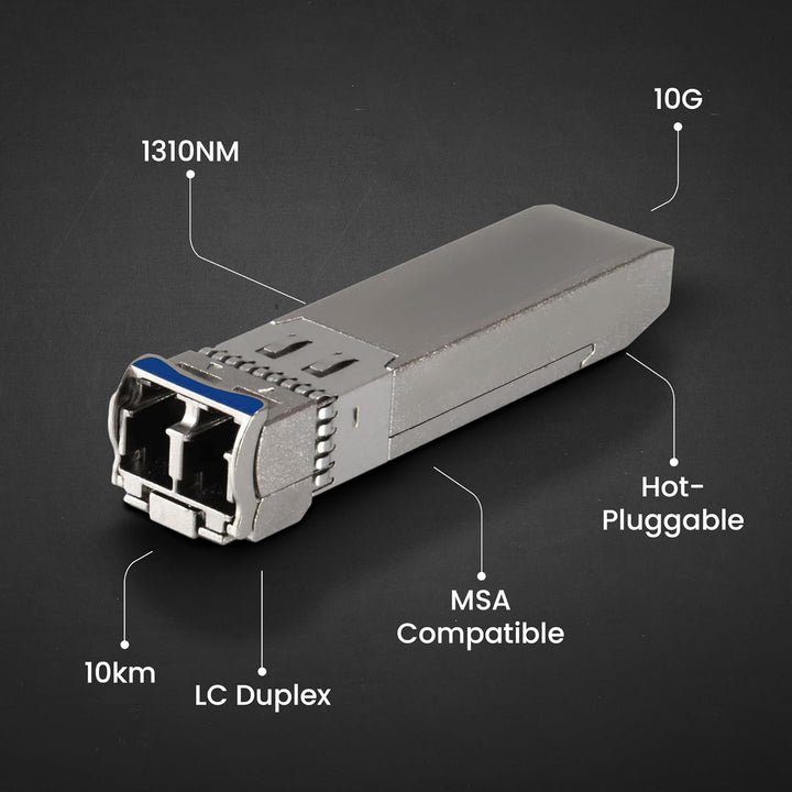 Extralink SFP Modul 10G LC Duplex Singlemode 1310 nm 10KM MSA-kompatibel – Für Cisco, Ubiquiti UniFi