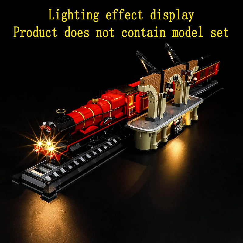 GEAMENT LED Licht-Set Kompatibel mit Lego Harry Potter Hogwarts Express - Beleuchtungsset für 76405