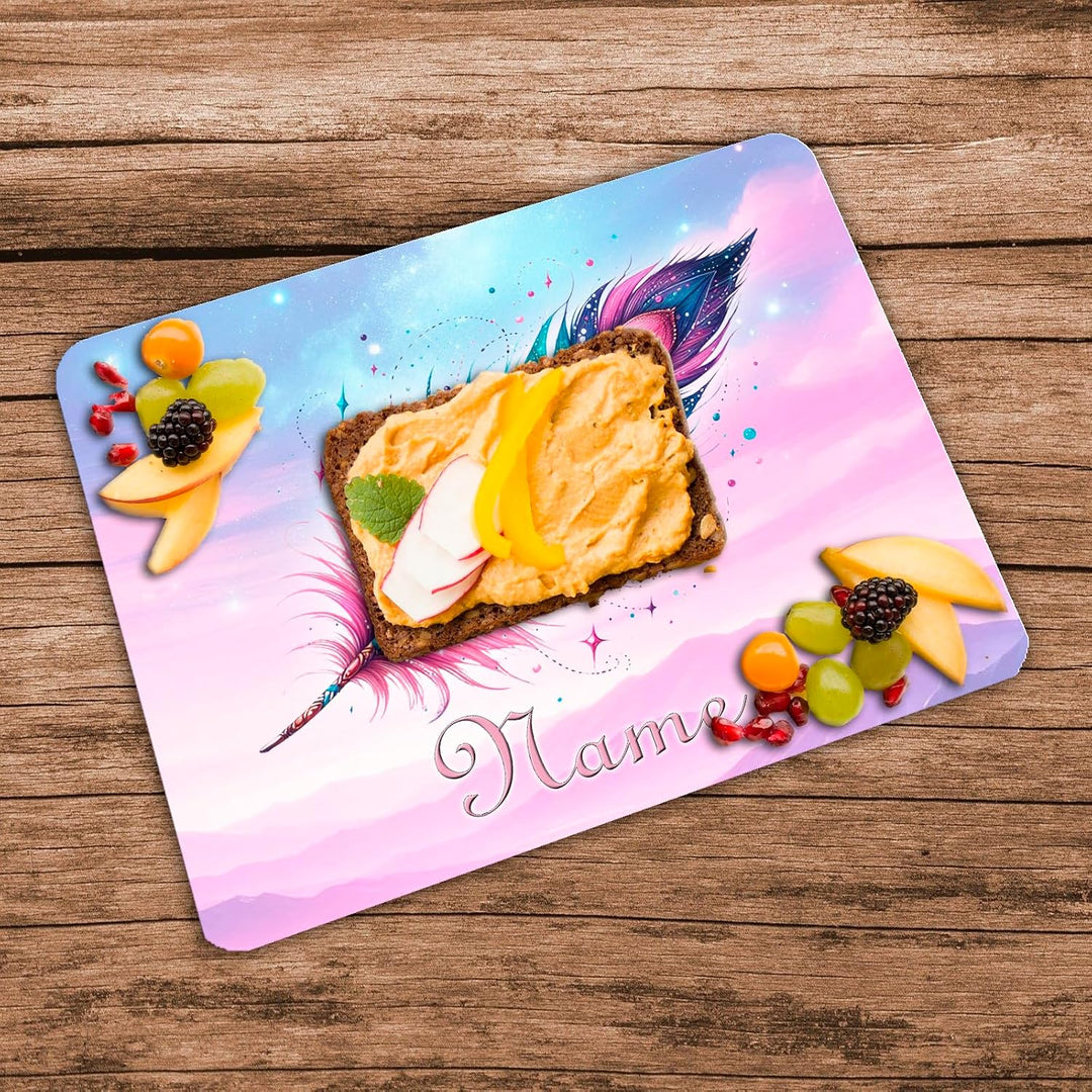 Vesperbrettchen mit Name/Frühstücksbrettchen Brotzeitbrettchen Schneidebrettchen mit Motiv & Persona