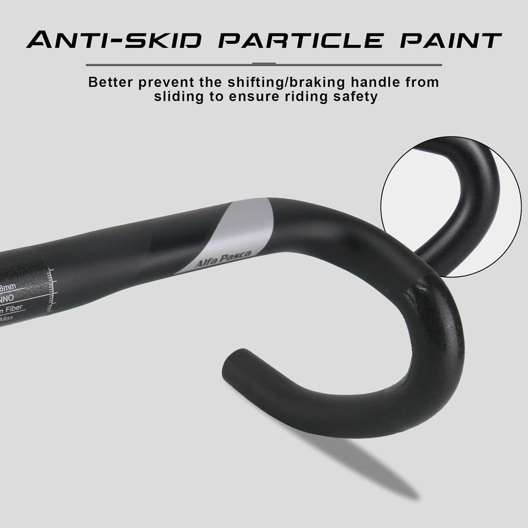 Alfa Pasca lenker 31,8 rennrad carbon lenker rennrad 400mm aero lenker rennrad UD Matte 31.8*400mm,