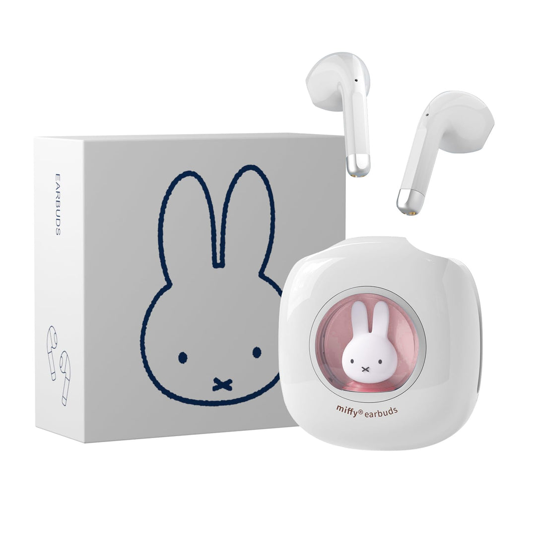 MiPow Miffy Bluetooth Kopfhörer, Kopfhörer Kabellos, Wasserdicht nach IPX5,Touch-Bedienung, Niedlich