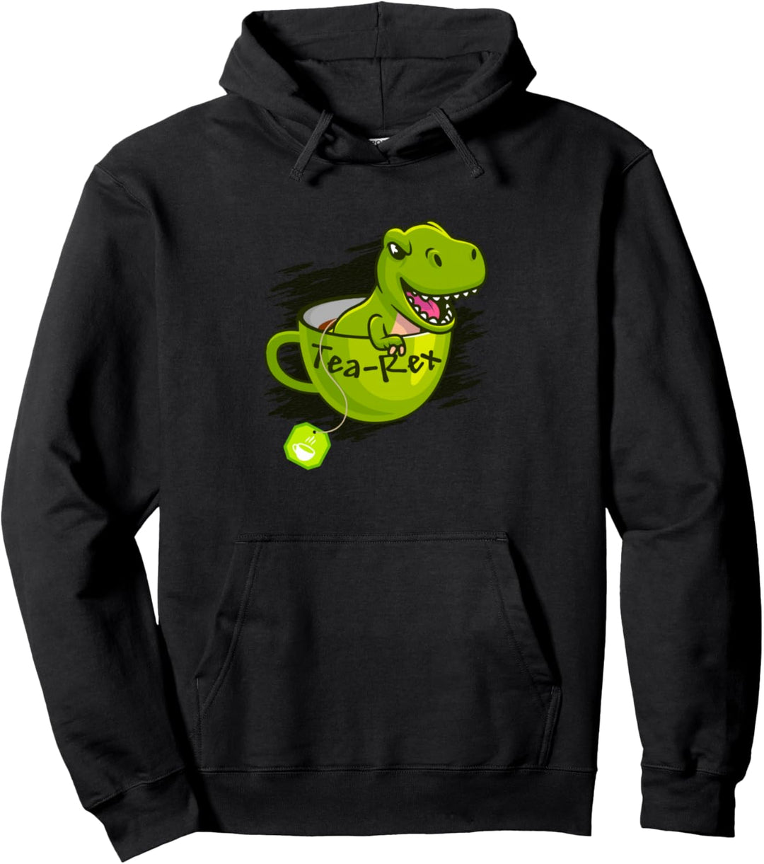 T-Rex Tea Rex Dino Tyrannosaurus - Tea Rex Pullover Hoodie