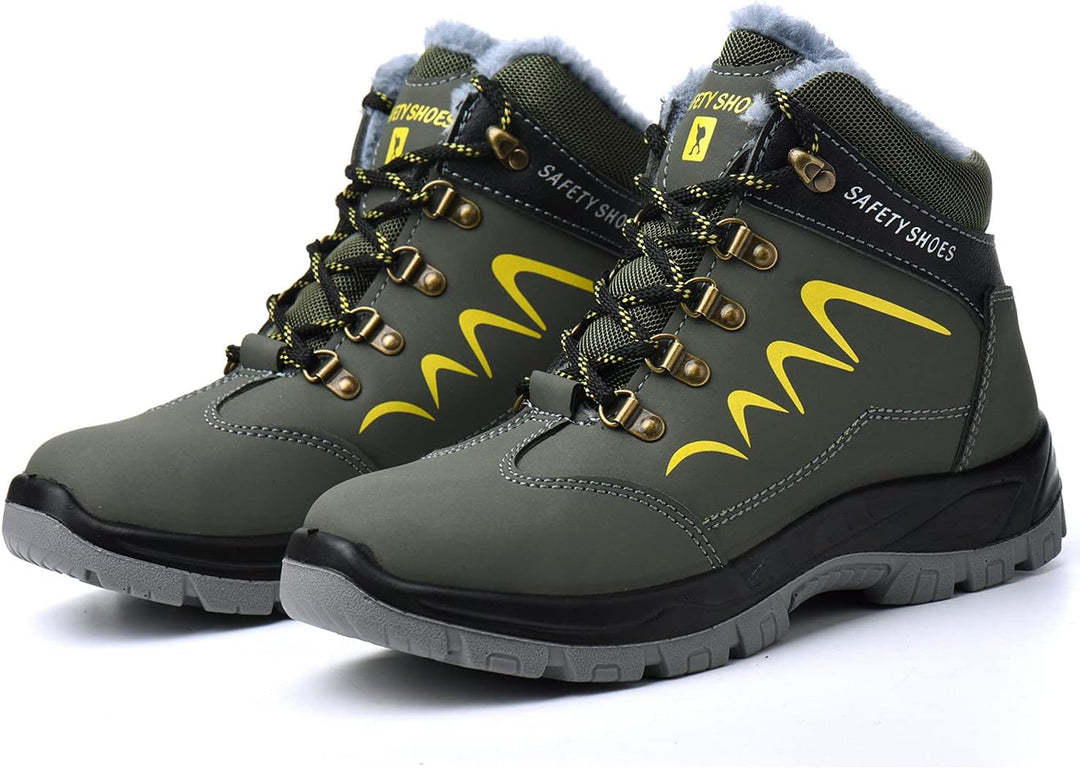 Blueskyli Sicherheitsschuhe Herren Damen Arbeitsschuhe S3 Leicht Wasserdicht Hoch Sicherheitsstiefel
