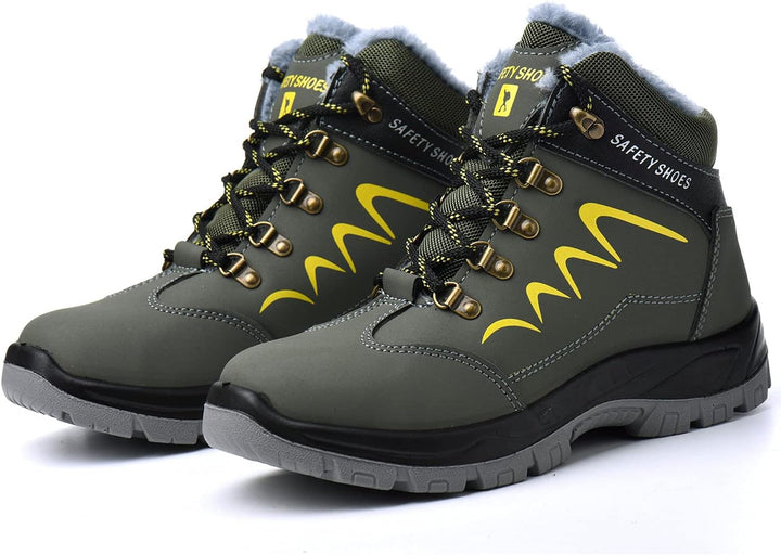 Blueskyli Sicherheitsschuhe Herren Damen Arbeitsschuhe S3 Leicht Wasserdicht Hoch Sicherheitsstiefel