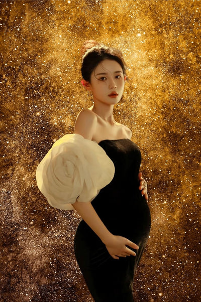 WaW 1.5x2.2m Fotohintergrund Gold Glitzer Hintergründe für Fotostudios S Gelb, S Gelb