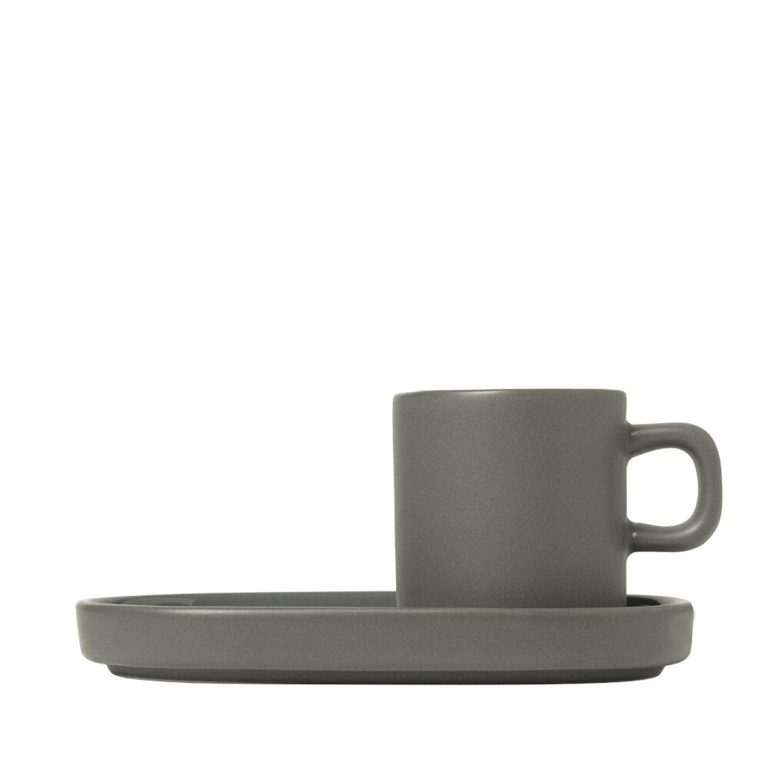 Blomus Espressotasse-63972 Pewter 0.05L, Fungi 1 Stück Pewter, 1 Stück Pewter