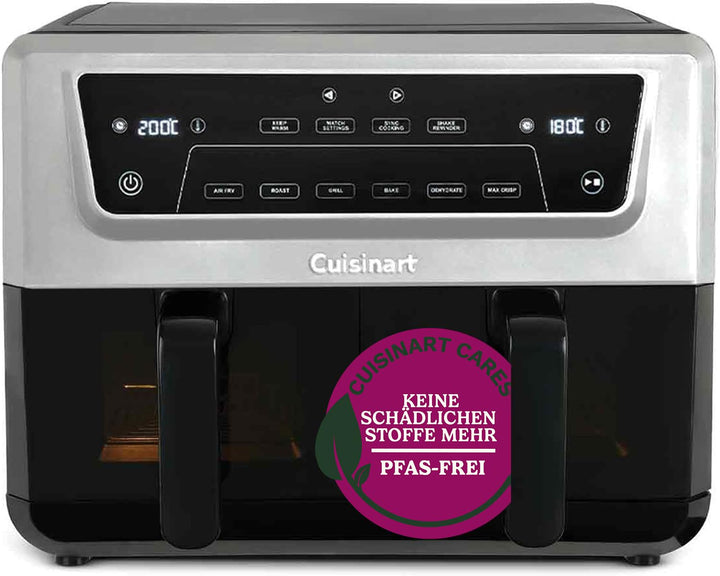 Cuisinart XXL Air Fryer, ohne PFAS, Kochen ohne Chemikalien, Airfryer, Braten, Grillen, Gebäck, Dehy