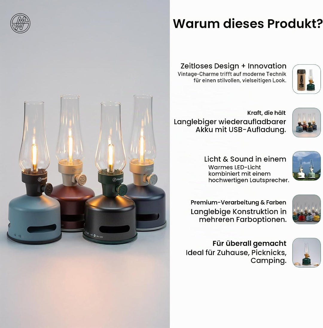 MoriMori Design-Leuchte mit Lautsprecher (corn-gold), Corn-gold