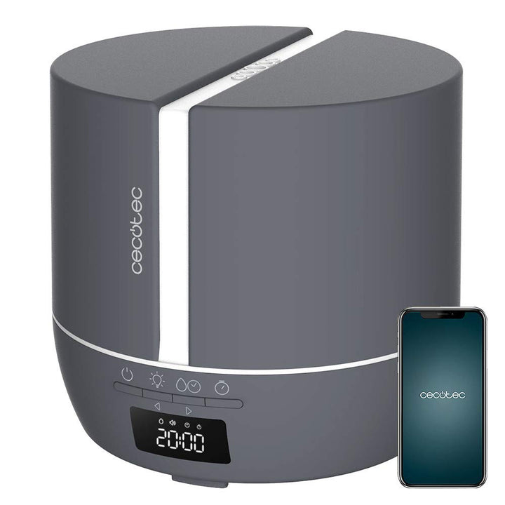 Cecotec Duftdiffusor PureAroma 550 Connected Stone. Kapazität 500ml, LED-Display, Lautsprecher, Blue