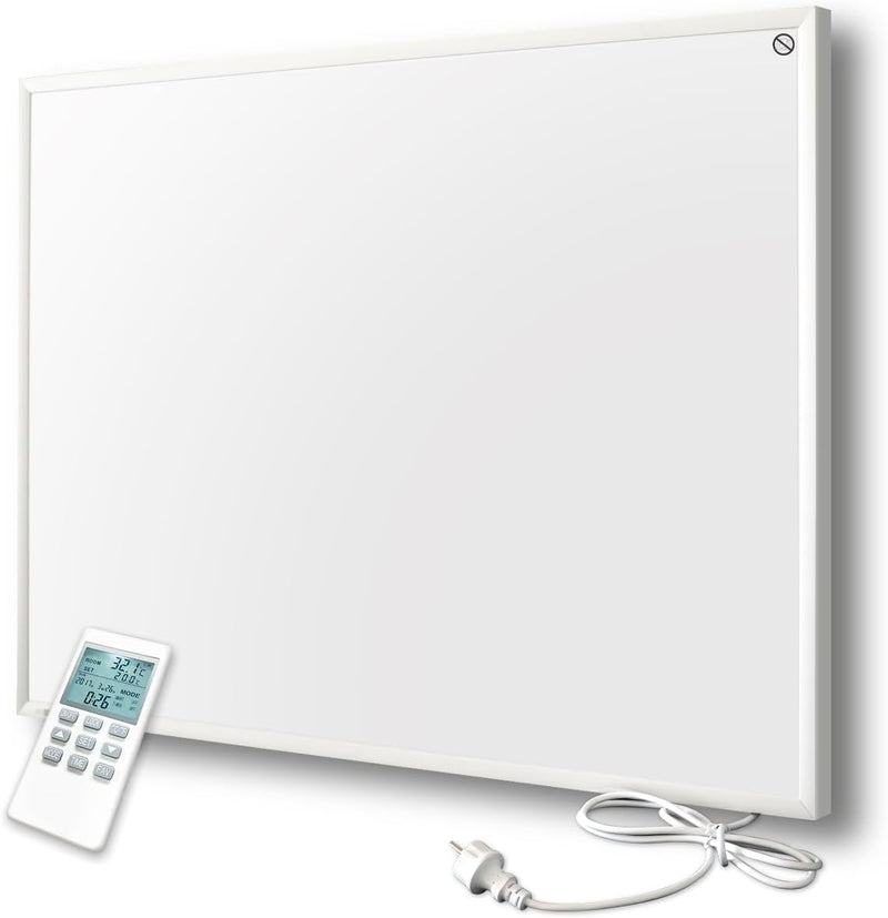 Infrarotheizung mit Thermostat - Infrarot Wandheizung - Elektroheizung 580 Watt - Heizplatte Heizpan