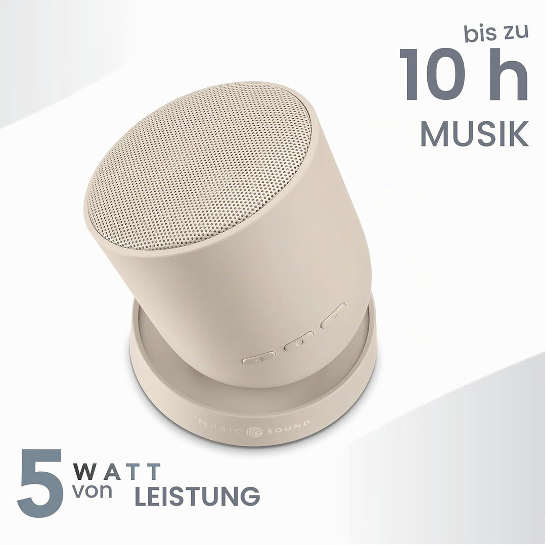Music Sound Bluetooth-Lautsprecher Twist mit 360° schwenkbarer Struktur, 5 W Leistung, bis zu 10 Stu