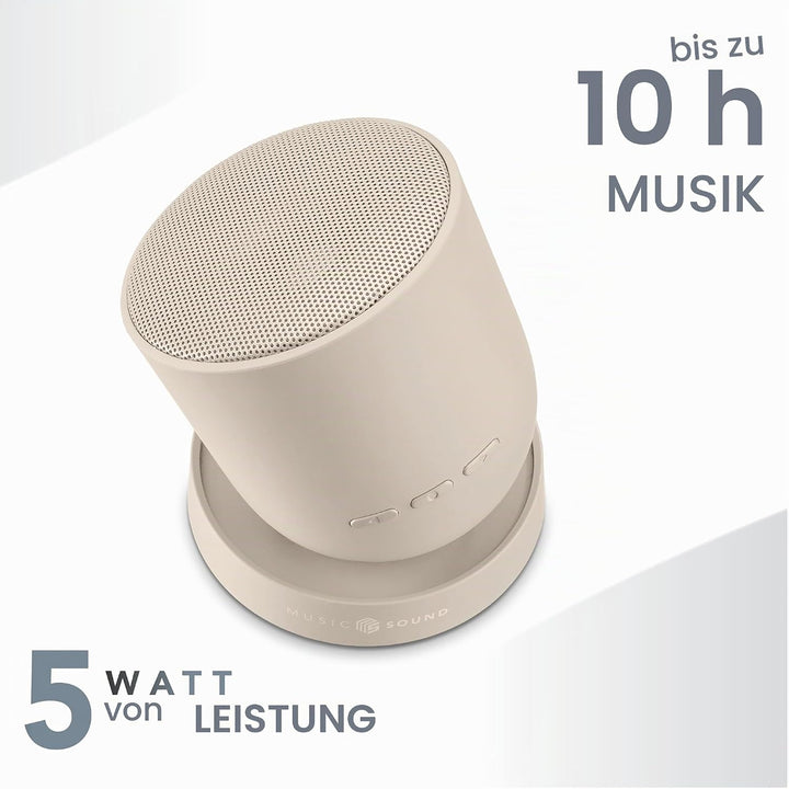 Music Sound Bluetooth-Lautsprecher Twist mit 360° schwenkbarer Struktur, 5 W Leistung, bis zu 10 Stu