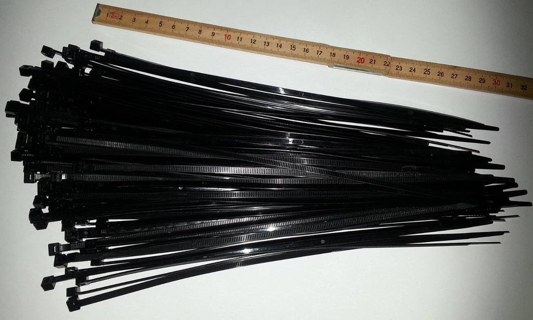 Kabelbinder 300mm Schwarz 100Stck. | Premiumqualität von PC24 Shop & Service