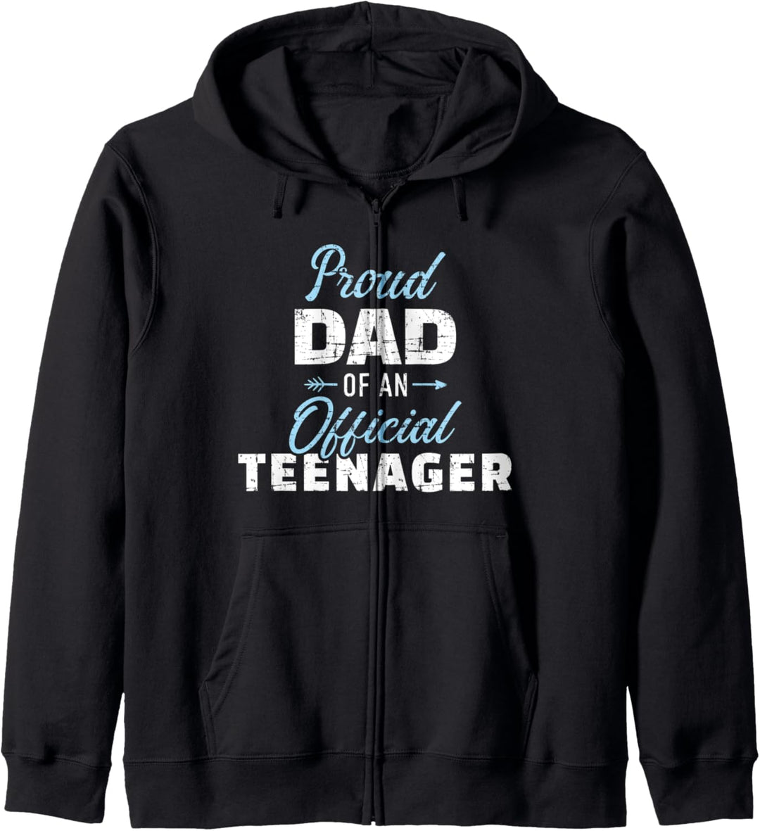 Stolzer Papa Teenager 13. Geburtstag Kapuzenjacke