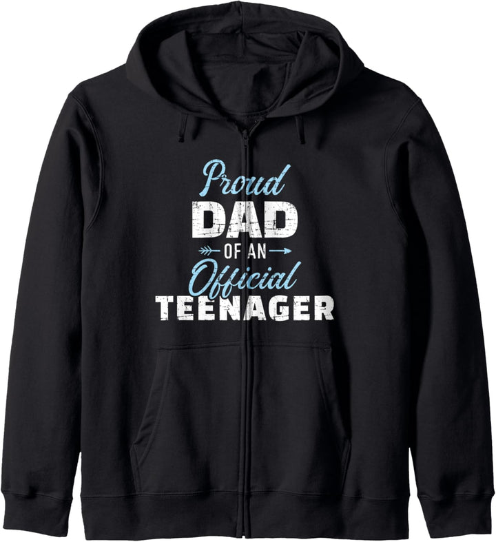 Stolzer Papa Teenager 13. Geburtstag Kapuzenjacke