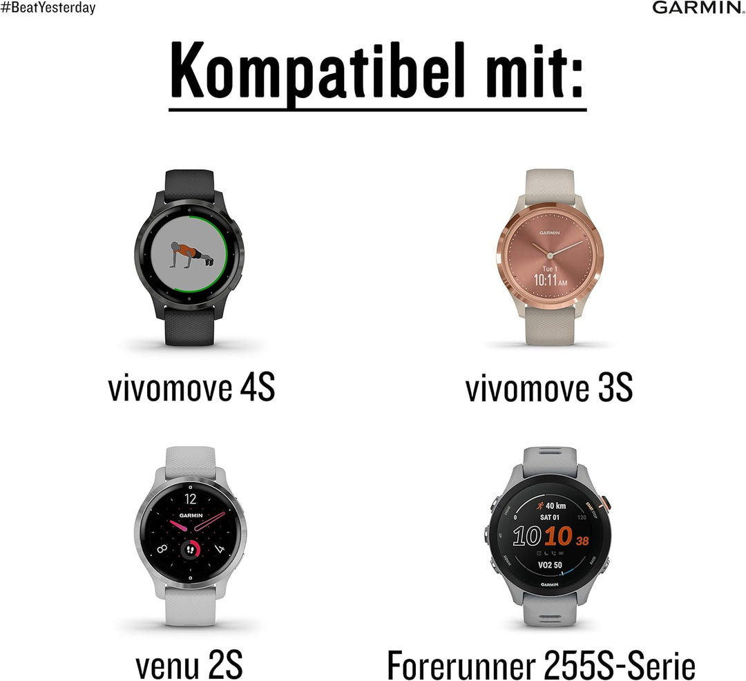 Garmin Schnellwechsel-Armband 20mm, passend für Venu 2S/ 3S, Vivoactive 4S, Vivomove 3S, Legacy Hero